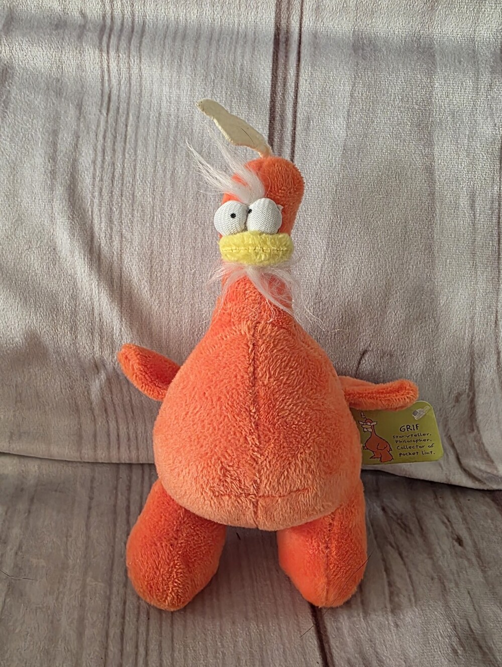 Negu Grif Plush Toy Storyteller Philosopher Emotional Support Orange 7 Inch 2021